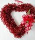 Valentines Tinsel Wreath